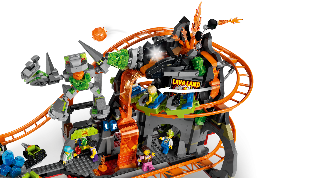60501 | LEGO® City Lava Land Roller Coaster Park