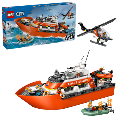 60504 | LEGO® City Coast Guard Rescue Boat & Helicopter