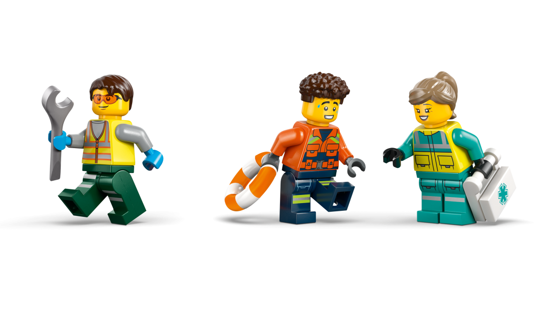 60505 | LEGO® City Airplane, Service Truck & Hovercraft Remix