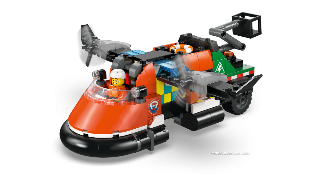 60505 | LEGO® City Airplane, Service Truck & Hovercraft Remix