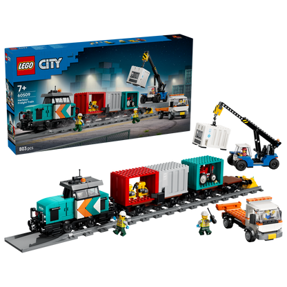 60509 | LEGO® City Harbor Freight Train with Crane & Truck