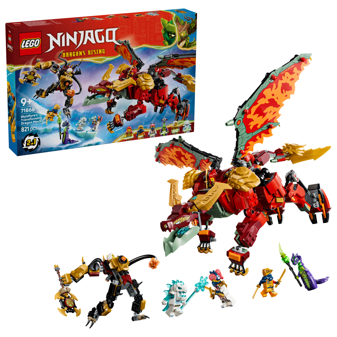 71868 | LEGO® NINJAGO® Wyldfyre's Transforming Dragon Mech