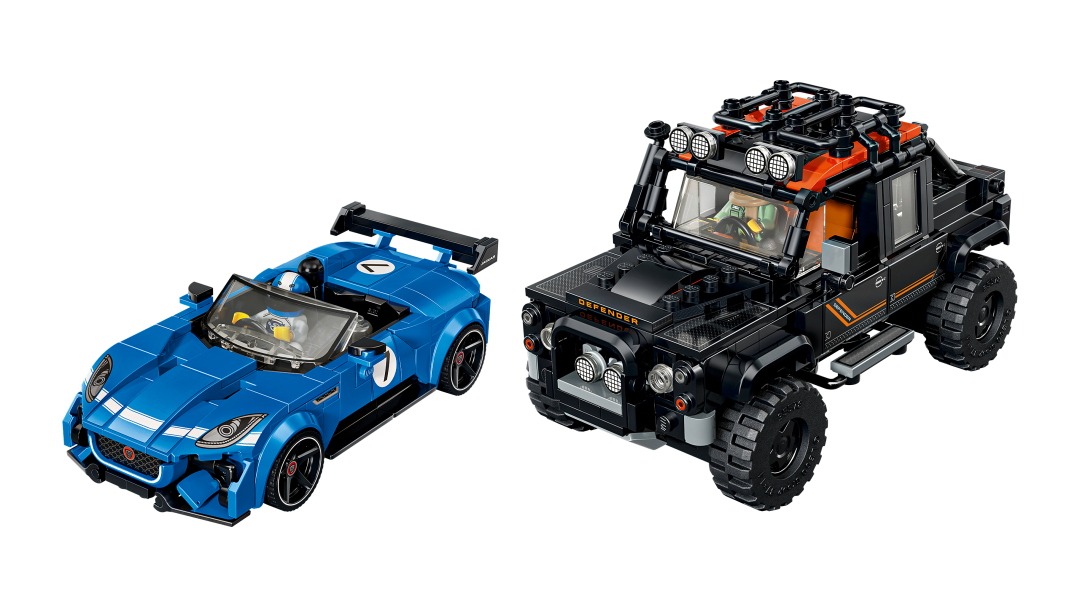 77264 | LEGO® Speed Champions Jaguar Project 7 & Land Rover Defender