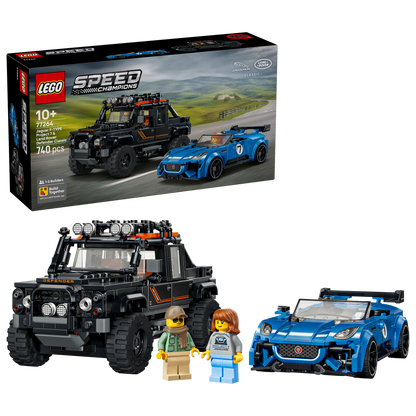 77264 | LEGO® Speed Champions Jaguar Project 7 & Land Rover Defender