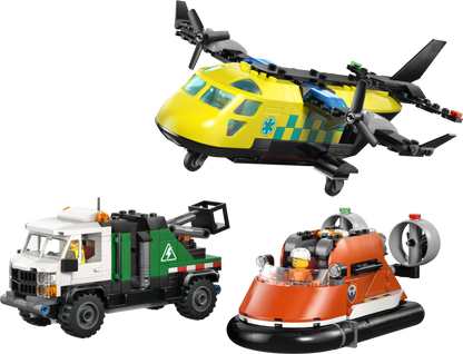 60505 | LEGO® City Airplane, Service Truck & Hovercraft Remix