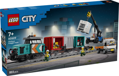 60509 | LEGO® City Harbor Freight Train with Crane & Truck