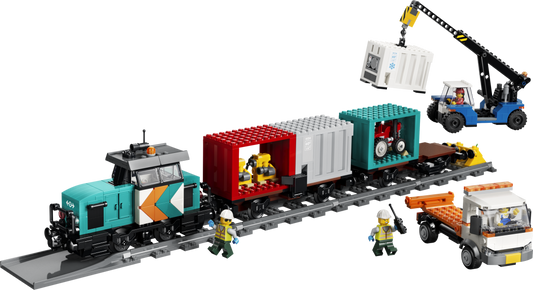 60509 | LEGO® City Harbor Freight Train with Crane & Truck