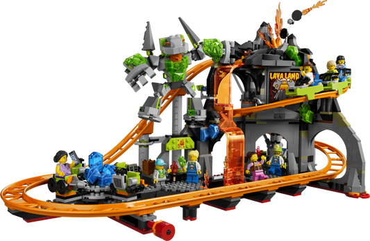 60501 | LEGO® City Lava Land Roller Coaster Park