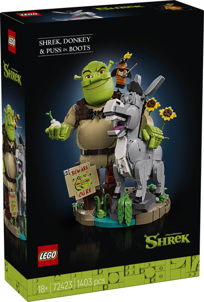 72423 | LEGO® ICONS™ Shrek, Donkey & Puss in Boots