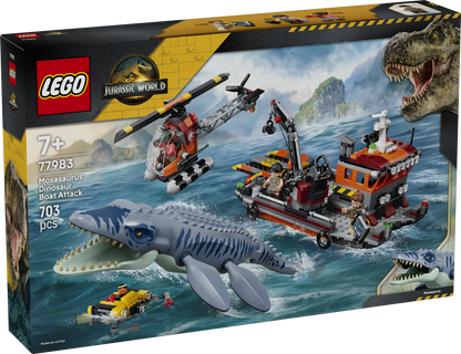 77983 | LEGO® Jurassic World™ Mosasaurus Dinosaur Boat Attack