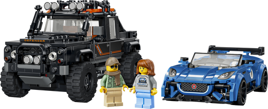 77264 | LEGO® Speed Champions Jaguar Project 7 & Land Rover Defender